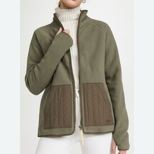 MADEWELL MWL Betterfleece Zip Quilted-Pocket Jacket Green Size M